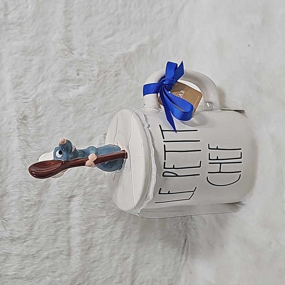 Rae Dunn Disney Pixar Ratatouille Le Petit Chef Coffee Tea Mug with Rem Lid